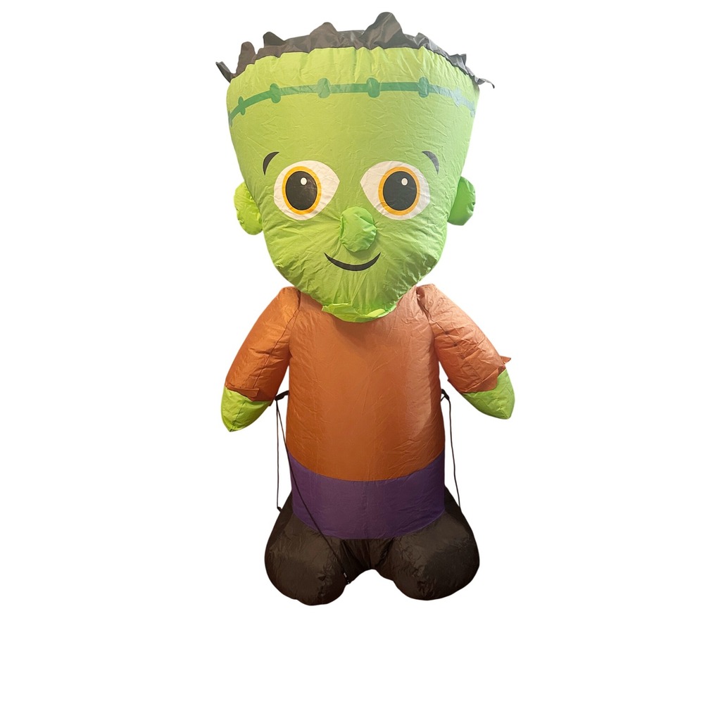 Gemmy 4.5' Cute Frankenstain Inflatable Halloween Indoor Outdoor Decoration